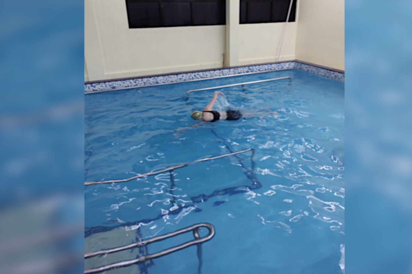 Atividades aquticas so desenvolvidas na piscina trmica do Centro de Estgios e Prticas Profissionais